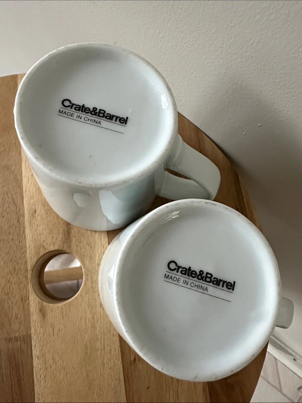Crate & Barrel Retro Pigeon Small Mugs